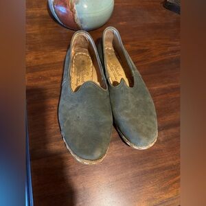 Sabah 39/7.5-8 teal green Handmade in Turkey!  Flats Slip ons